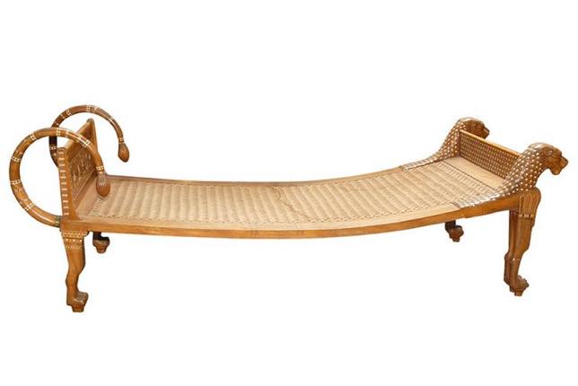 An ancient Egyptian bed frame